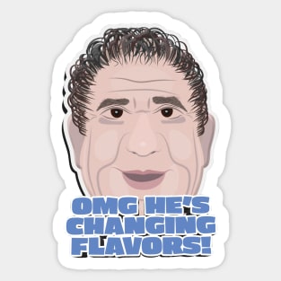 OMG He's Changing Flavors - JRE Joey Diaz Podcast Fan Quote Sticker